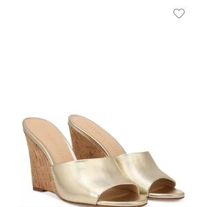 Veronica BeardWomen's Dali Slip On Gold color  High Heel Sandals. Size 7.5